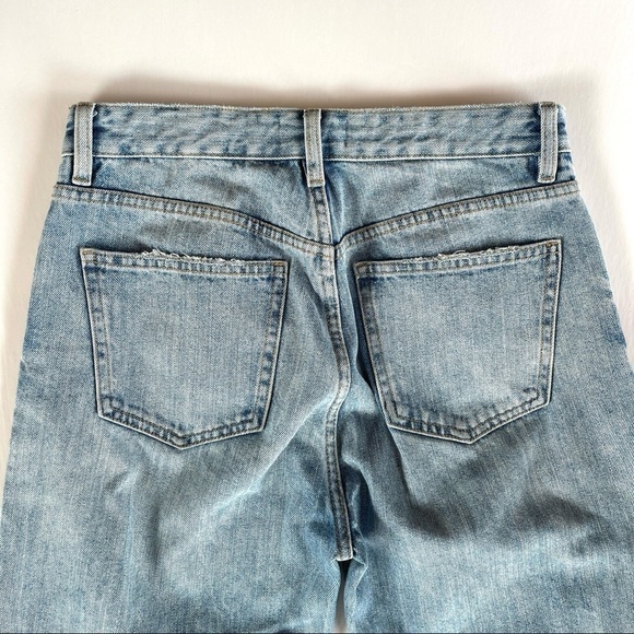 Zara Light Wash Distressed Mom Style Jeans - Picture 8 of 13